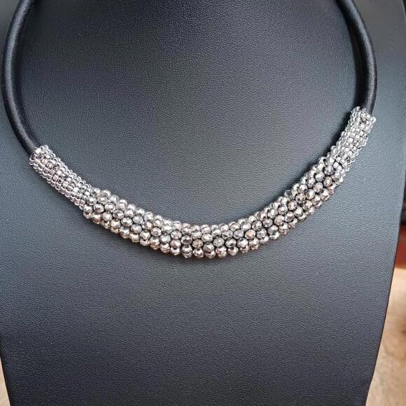 Cookie Lee Jewelry - Vintage Cookie Lee statement choker necklace, 18"  W/extender